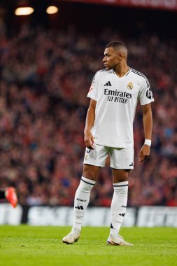 Kylian Mbappe LaLiga EA Spor Kulübü ve Real Madrid FC takımları arasında Estadio de San Mames 'te görüldü (Maciej Rogowski)