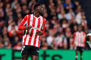 LaLiga EA SPORTS maçı sırasında Estadio de San Mames 'deki Real Madrid FC ve Athletic Club takımları arasında Adama Boiro görüldü (Maciej Rogowski)