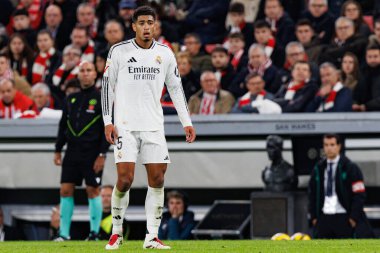 Jude Bellingham, Estadio de San Mames 'te Atletizm Kulübü ve Real Madrid FC takımları arasında oynanan LaLiga EA Spor Maçı sırasında görüldü (Maciej Rogowski)