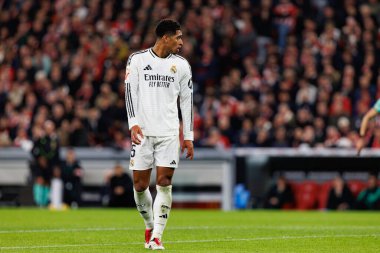 Jude Bellingham, Estadio de San Mames 'te Atletizm Kulübü ve Real Madrid FC takımları arasında oynanan LaLiga EA Spor Maçı sırasında görüldü (Maciej Rogowski)