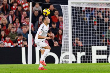 Lucas Vazquez, Estadio de San Mames 'deki Athletic Club ve Real Madrid FC takımları arasında oynanan LaLiga EA SPORTS maçı sırasında görüldü (Maciej Rogowski)