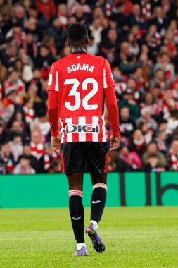 LaLiga EA SPORTS maçı sırasında Estadio de San Mames 'deki Real Madrid FC ve Athletic Club takımları arasında Adama Boiro görüldü (Maciej Rogowski)