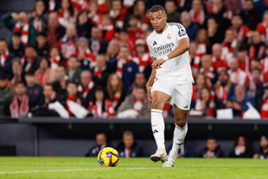 Kylian Mbappe LaLiga EA Spor Kulübü ve Real Madrid FC takımları arasında Estadio de San Mames 'te görüldü (Maciej Rogowski)