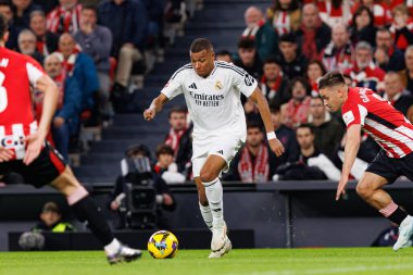 Kylian Mbappe LaLiga EA Spor Kulübü ve Real Madrid FC takımları arasında Estadio de San Mames 'te görüldü (Maciej Rogowski)