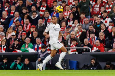 Kylian Mbappe LaLiga EA Spor Kulübü ve Real Madrid FC takımları arasında Estadio de San Mames 'te görüldü (Maciej Rogowski)