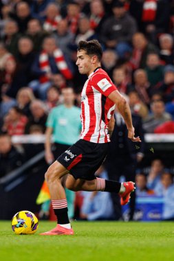 Daniel Vivian LaLiga EA SPORTS maçı sırasında Estadio de San Mames 'deki Real Madrid FC ve Athletic Club takımları arasında görüldü (Maciej Rogowski)