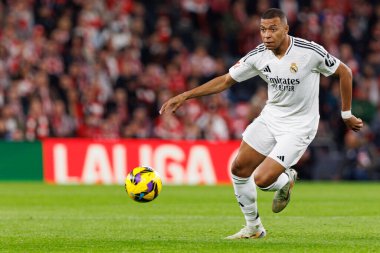 Kylian Mbappe LaLiga EA Spor Kulübü ve Real Madrid FC takımları arasında Estadio de San Mames 'te görüldü (Maciej Rogowski)