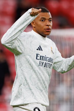 Kylian Mbappe LaLiga EA Spor Kulübü ve Real Madrid FC takımları arasında Estadio de San Mames 'te görüldü (Maciej Rogowski)