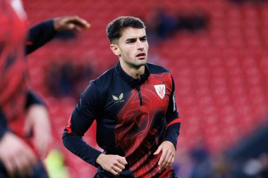Benat Prados, Estadio de San Mames 'teki Athletic Club ve Real Madrid FC takımları arasında LaLiga EA SPORTS maçı sırasında görüldü (Maciej Rogowski)