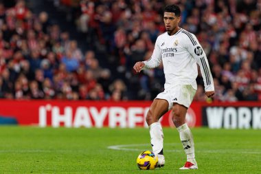 Estadio de San Mames 'deki Athletic Club ve Real Madrid FC takımları arasında oynanan LaLiga EA EA SPORTS maçı sırasında X görüldü (Maciej Rogowski)