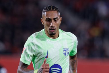 Raphinha, RCD Mallorca ve FC Barcelona (Maciej Rogowski) takımları arasında oynanan LaLiga EA SPORTS maçı sırasında görüldü)