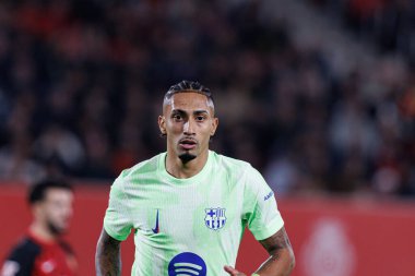 Raphinha, RCD Mallorca ve FC Barcelona (Maciej Rogowski) takımları arasında oynanan LaLiga EA SPORTS maçı sırasında görüldü)