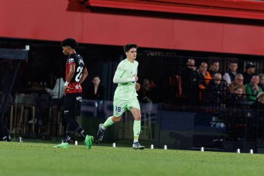 Pau Victor, RCD Mallorca ve FC Barcelona (Maciej Rogowski) takımları arasında LaLiga EA SPORTS maçı sırasında görüldü)