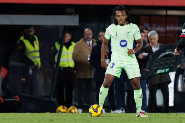 Jules Kounde, LaLiga EA SPORTS maçı sırasında RCD Mallorca ve FC Barcelona (Maciej Rogowski)