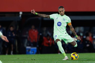 Raphinha, RCD Mallorca ve FC Barcelona (Maciej Rogowski) takımları arasında oynanan LaLiga EA SPORTS maçı sırasında görüldü)