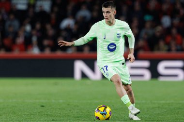 Marc Casado, LaLiga EA SPORTS maçı sırasında RCD Mallorca ve FC Barcelona (Maciej Rogowski)