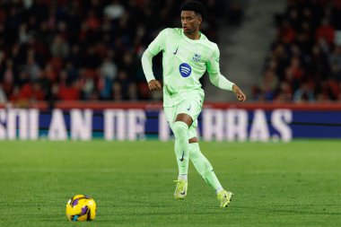 Alejandro Balde, RCD Mallorca ve FC Barcelona (Maciej Rogowski) takımları arasında LaLiga EA SPORTS maçı sırasında görüldü.)