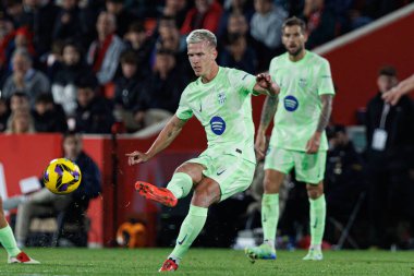 Dani Olmo, LaLiga EA SPORTS maçı sırasında RCD Mallorca ve FC Barcelona (Maciej Rogowski)