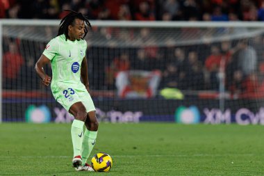 Jules Kounde, LaLiga EA SPORTS maçı sırasında RCD Mallorca ve FC Barcelona (Maciej Rogowski)