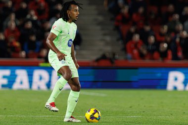 Jules Kounde, LaLiga EA SPORTS maçı sırasında RCD Mallorca ve FC Barcelona (Maciej Rogowski)