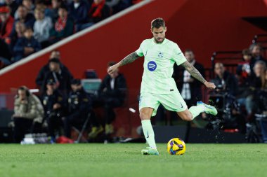 Inigo Martinez, LaLiga EA SPORTS maçı sırasında RCD Mallorca ve FC Barcelona (Maciej Rogowski)