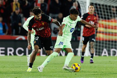 Samu, Lamine Yamal LaLiga EA SPORTS maçı sırasında RCD Mallorca ve FC Barcelona (Maciej Rogowski)