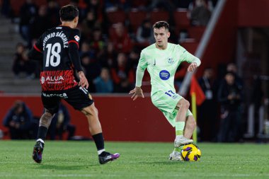 Marc Casado, LaLiga EA SPORTS maçı sırasında RCD Mallorca ve FC Barcelona (Maciej Rogowski)