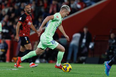 Dani Olmo, LaLiga EA SPORTS maçı sırasında RCD Mallorca ve FC Barcelona (Maciej Rogowski)