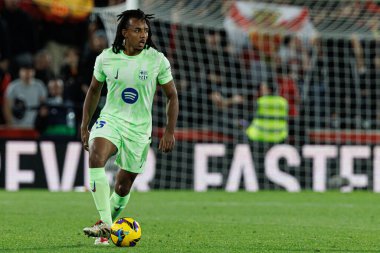 Jules Kounde, LaLiga EA SPORTS maçı sırasında RCD Mallorca ve FC Barcelona (Maciej Rogowski)