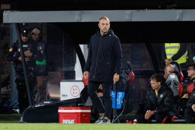 Hansi Flick, RCD Mallorca ve FC Barcelona (Maciej Rogowski) takımları arasında oynanan LaLiga EA SPORTS maçı sırasında görüldü)