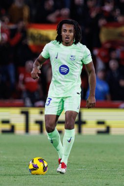 Jules Kounde, LaLiga EA SPORTS maçı sırasında RCD Mallorca ve FC Barcelona (Maciej Rogowski)