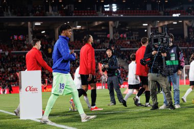 Lamine Yamal seen during LaLiga EA SPORTS game between teams of RCD Mallorca and FC Barcelona (Maciej Rogowski) clipart