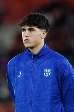 RCD Mallorca ve FC Barcelona (Maciej Rogowski) takımları arasında LaLiga EA SPORTS maçı sırasında Pau Cubarsi görüldü)