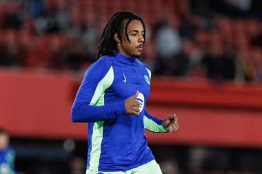 Jules Kounde, LaLiga EA SPORTS maçı sırasında RCD Mallorca ve FC Barcelona (Maciej Rogowski)