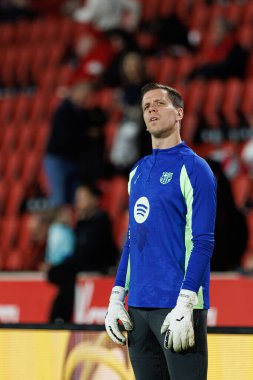 Wojciech Szczesny, RCD Mallorca ve FC Barcelona (Maciej Rogowski) takımları arasında LaLiga EA SPORTS maçı sırasında görüldü)