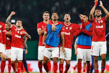 Estadio Jose Alvalade 'deki (Maciej Rogowski) Sporting CP ve CD Santa Clara takımları arasında oynanan Liga Portekiz maçı sırasında Santa Clara' nın oyuncuları)