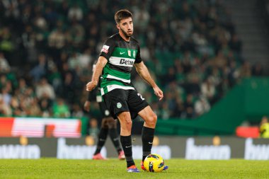 Estadio Jose Alvalade 'de (Maciej Rogowski) Sporting CP ve CD Santa Clara takımları arasında oynanan Liga Portekiz maçı sırasında Goncalo Inacio)