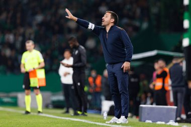 Estadio Jose Alvalade 'de (Maciej Rogowski) Sporting CP ve CD Santa Clara takımları arasında oynanan Liga Portekiz maçı sırasında Vasco Matos)