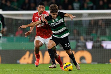 Vinicius Lopes, Daniel Braganca Liga Portekiz maçı sırasında Estadio Jose Alvalade 'de (Maciej Rogowski)