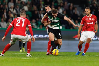 Luis Rocha, Viktor Gyokeres Liga Portekiz maçı sırasında Estadio Jose Alvalade 'de (Maciej Rogowski)