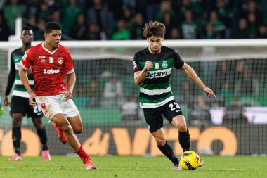 Vinicius Lopes, Daniel Braganca Liga Portekiz maçı sırasında Estadio Jose Alvalade 'de (Maciej Rogowski)