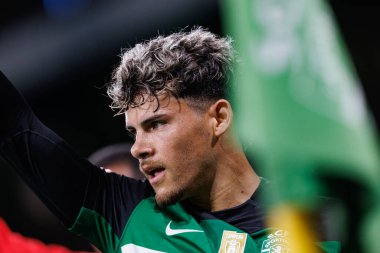 Estadio Jose Alvalade 'de (Maciej Rogowski) Sporting CP ve CD Santa Clara takımları arasında oynanan Liga Portekiz maçı sırasında Maximilian Araujo)