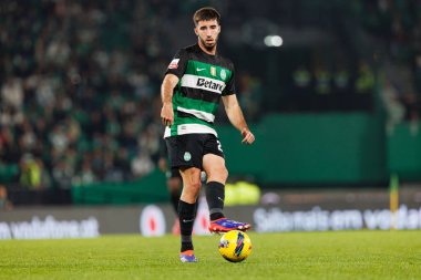 Estadio Jose Alvalade 'de (Maciej Rogowski) Sporting CP ve CD Santa Clara takımları arasında oynanan Liga Portekiz maçı sırasında Goncalo Inacio)