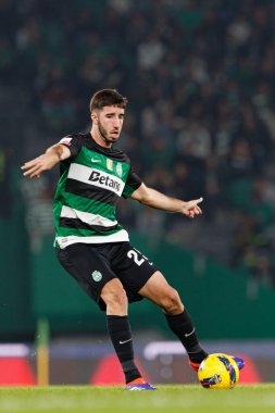 Estadio Jose Alvalade 'de (Maciej Rogowski) Sporting CP ve CD Santa Clara takımları arasında oynanan Liga Portekiz maçı sırasında Goncalo Inacio)