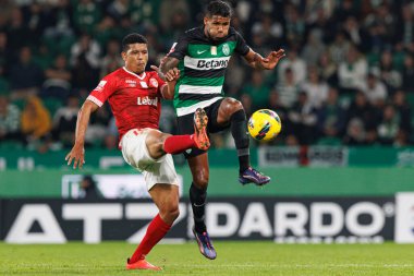 Vinicius Lopes, Matheus Reis Liga Portekiz maçı sırasında Estadio Jose Alvalade 'de (Maciej Rogowski)