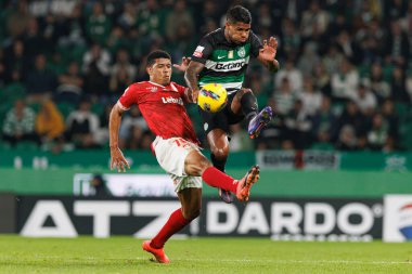Vinicius Lopes, Matheus Reis Liga Portekiz maçı sırasında Estadio Jose Alvalade 'de (Maciej Rogowski)