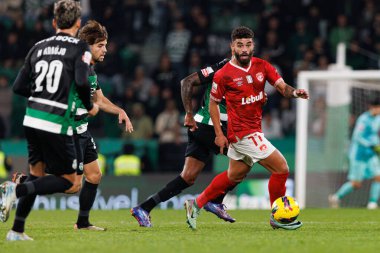 Daniel Braganca, Gustavo Klismahn Liga Portekiz maçı sırasında Estadio Jose Alvalade 'de (Maciej Rogowski)