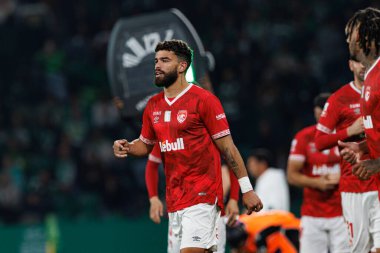 Estadio Jose Alvalade 'de (Maciej Rogowski) Sporting CP ve CD Santa Clara takımları arasında oynanan Liga Portekiz maçı sırasında Gustavo Klismahn)