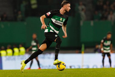 Estadio Jose Alvalade 'de (Maciej Rogowski) Sporting CP ve CD Santa Clara takımları arasında oynanan Liga Portekiz maçı sırasında Zeno Tartışma)