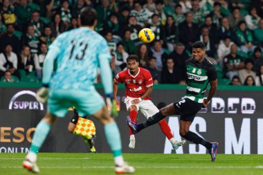 Daniel Calila, Matheus Reis Liga Portekiz maçı sırasında Estadio Jose Alvalade 'de (Maciej Rogowski)